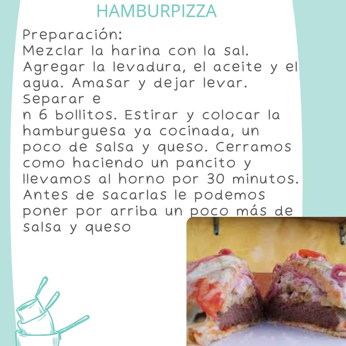 La hamburpizza combina dos platos que a todos les gusta: hamburguesa y pizza. La hamburpizza combina dos platos que a todos les gusta: hamburguesa y pizza. 