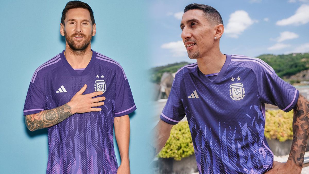 Especificado Qué Elevado Presentaron la nueva camiseta alternativa de la Selección de fútbol de  Argentina para el Mundial Qatar 2022