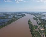 El río Paraná llegó a los 5,34 metros este domingo en Reconquista, por arriba del nivel de evacuación.