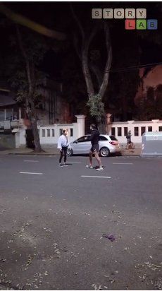 Martín Bossi y Juana Viale se pelearon a los gritos en la vía publica