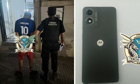 Un hombre detenido con un celular robado en Centenario Un hombre detenido con un celular robado en Centenario