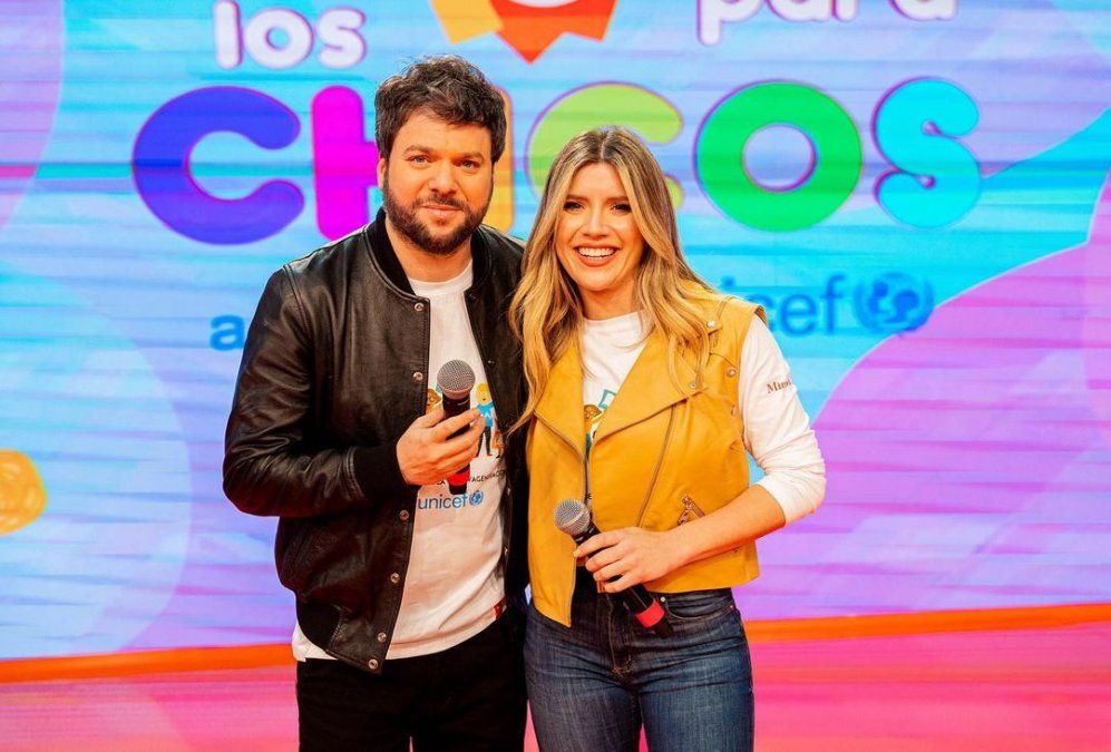 Guido Kaczka y Laurita Fernández fueron los presentadores de "Un sol para los chicos".
