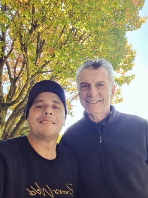 El Dipy junto a Mauricio Macri.