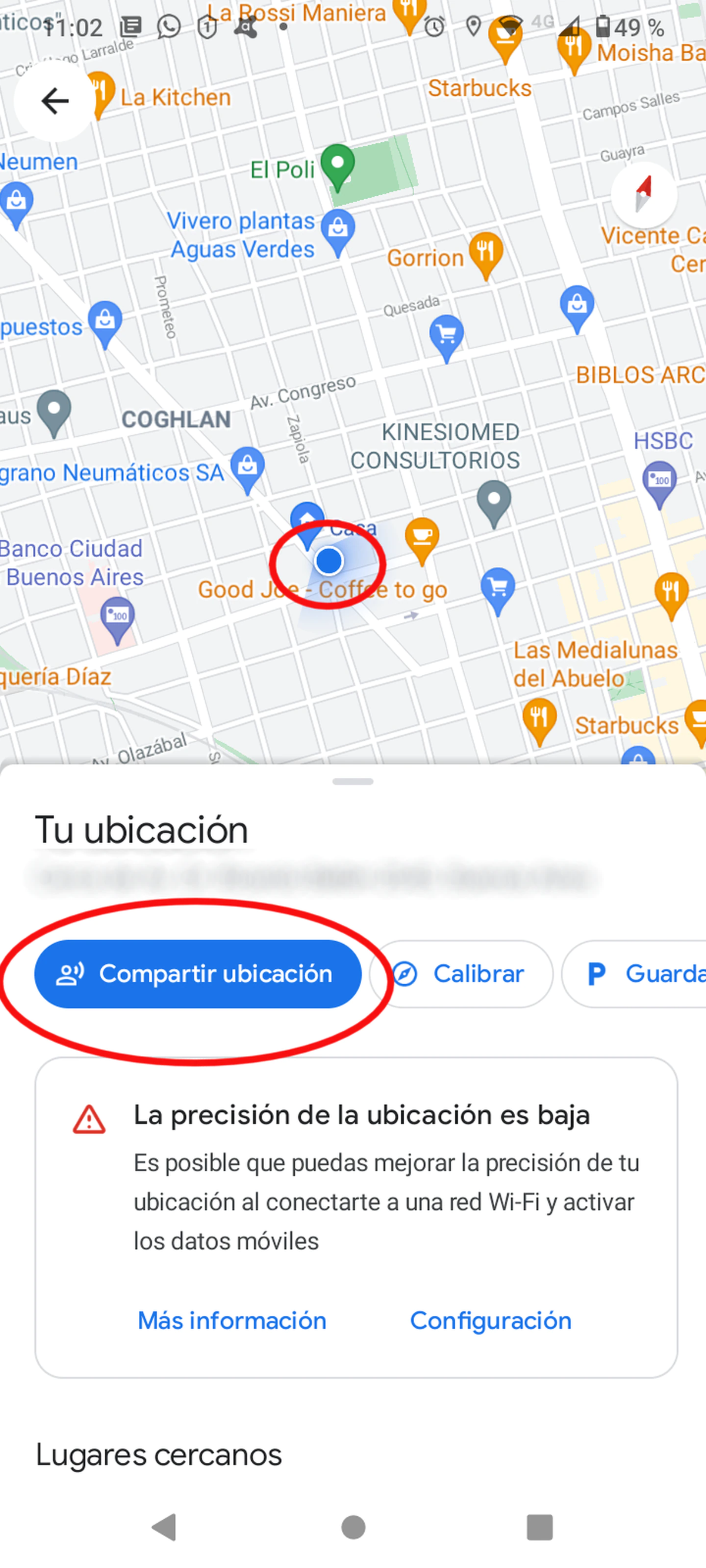 C&oacute;mo compartir la ubicaci&oacute;n en tiempo real en Google Maps.