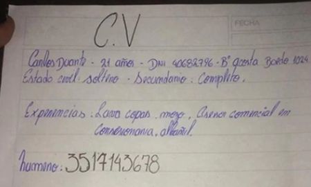 dejo un cv escrito a mano y su busqueda laboral se viralizo dejo un cv escrito a mano y su busqueda laboral se viralizo
