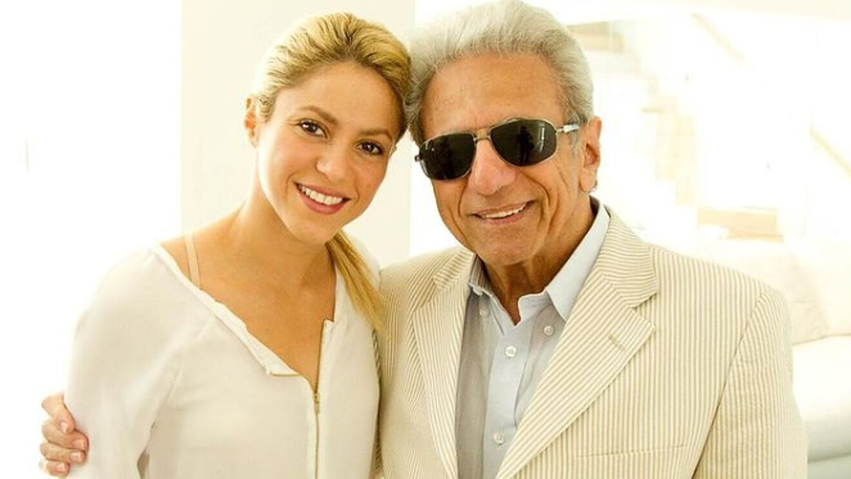 Shakira junto a su padre.