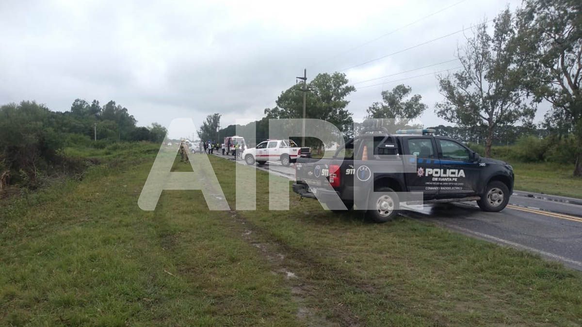 El accidente ocurrió a unos 5 kilómetros al sur de San Javier en la ruta provincial 1.visibility