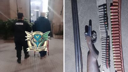 Denunció a su pareja por violencia de género en barrio Los Hornos: la policía encontró en la casa una escopeta y más de 50 cartuchos