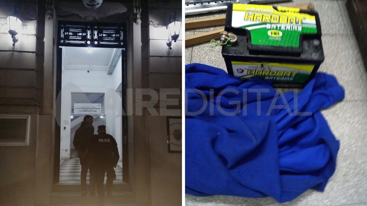 Un hombre fue trasladado a la Comisaría Primera por intentar robar una batería