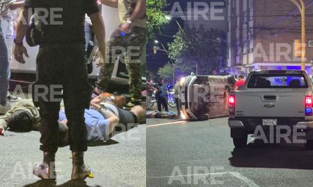 Dos personas fueron detenidas tras una persecución y vuelco durante este martes por la noche. Dos personas fueron detenidas tras una persecución y vuelco durante este martes por la noche.