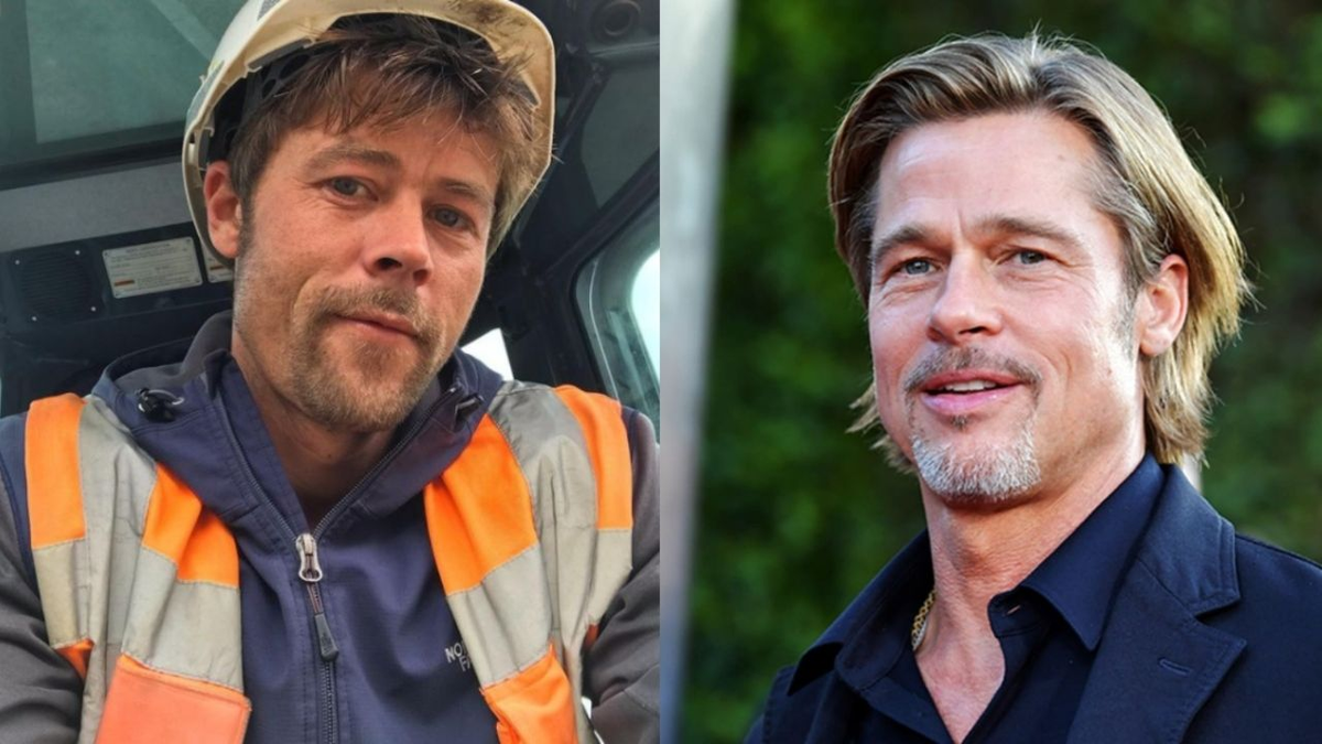 Nathan Meads tiene gran parecido a Brad Pitt.