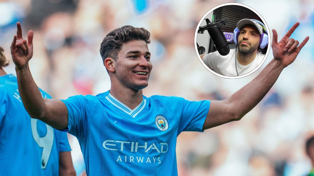 El PEDIDO del Kun Agüero a Julián Álvarez que descolocó al delantero del Manchester City.