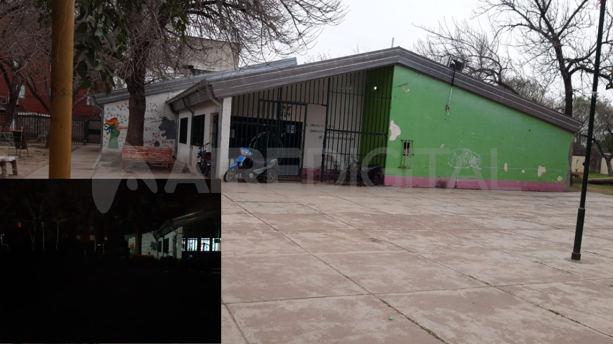 Barrio Las Flores: desde hace ocho años reclaman iluminación para el Caf N° 24