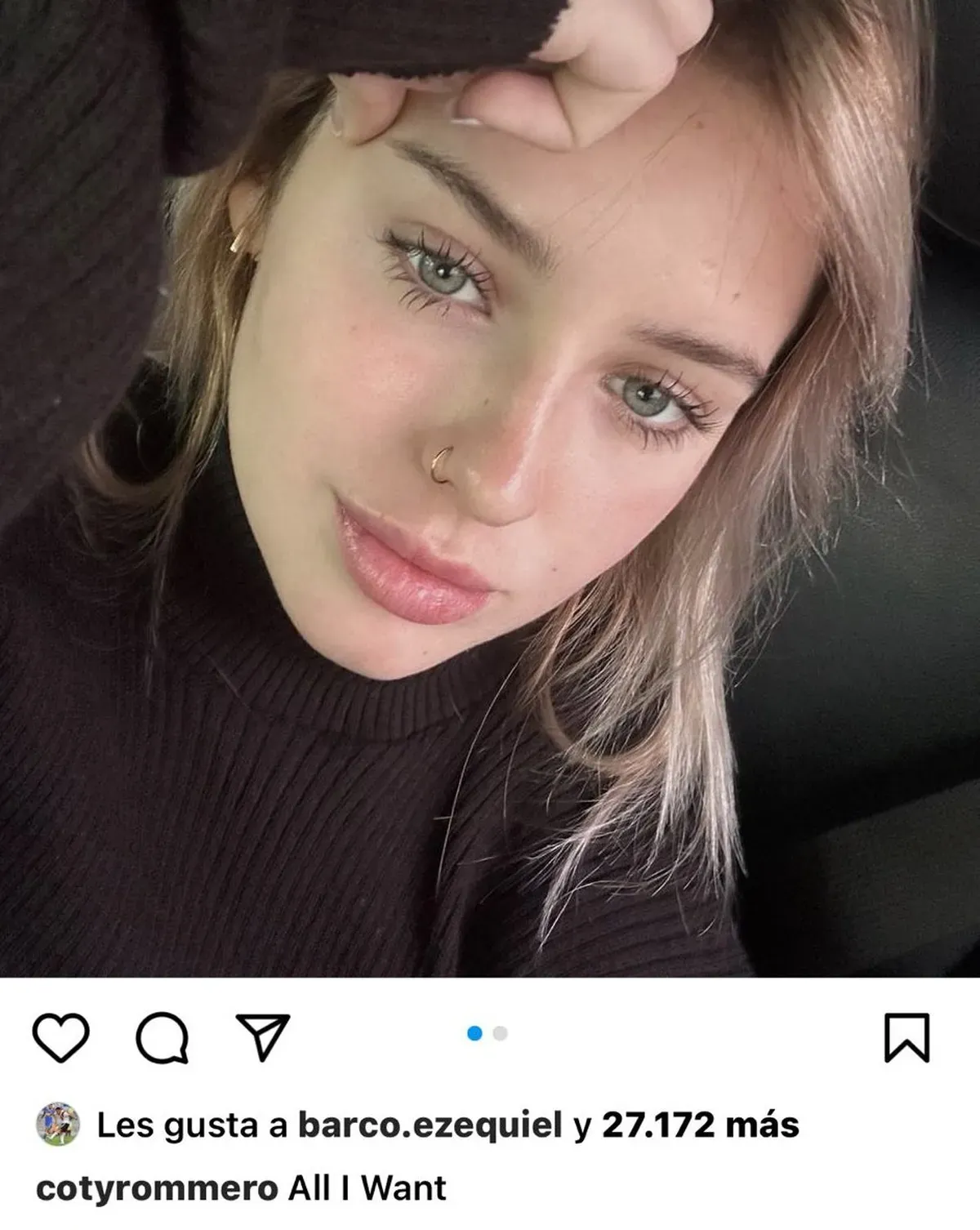 Un jugador de River quiere conquistar a Coti Romero. Un jugador de River quiere conquistar a Coti Romero.