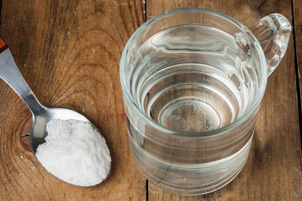 Sal, vinagre y harina