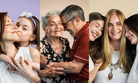 Los retratos de las familias que forman parte de la campaña Mamás de oro. Los retratos de las familias que forman parte de la campaña Mamás de oro.