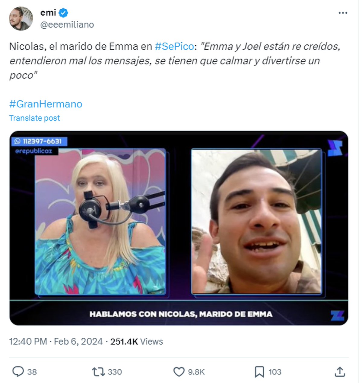 Nicolás criticó la estrategia de Emmanuel dentro de la casa de Gran Hermano. Nicolás criticó la estrategia de Emmanuel dentro de la casa de Gran Hermano.