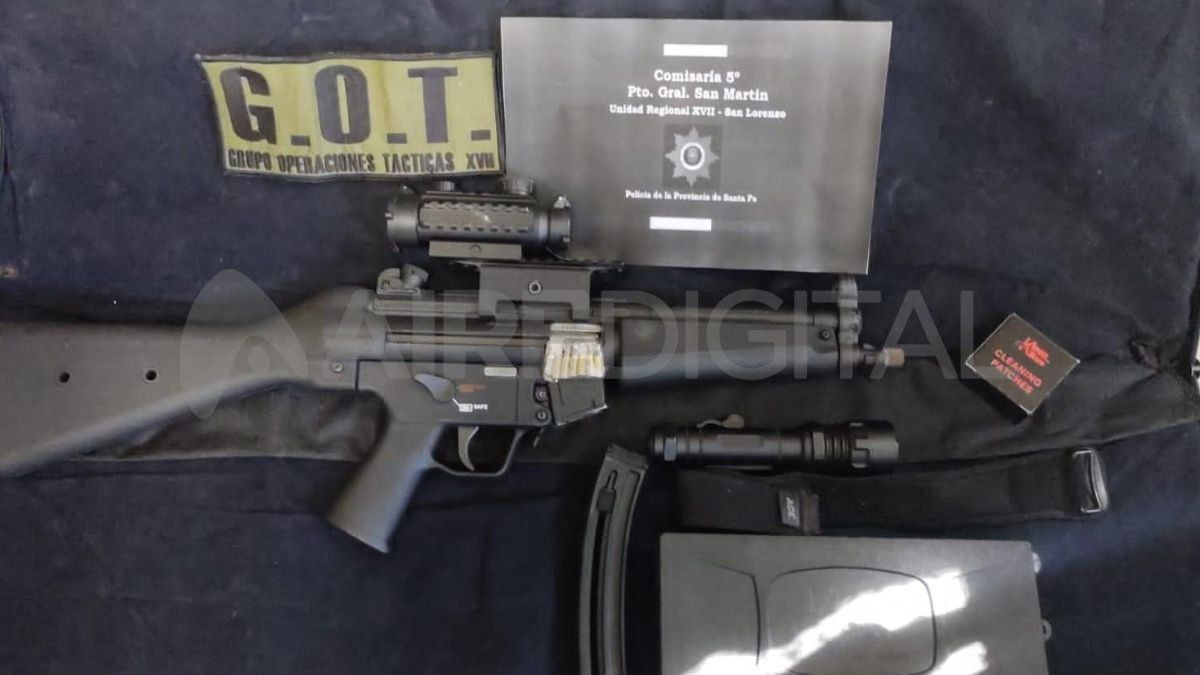 Tres detenidos y un arma secuestrada en procedimientos en el Departamento San Lorenzo