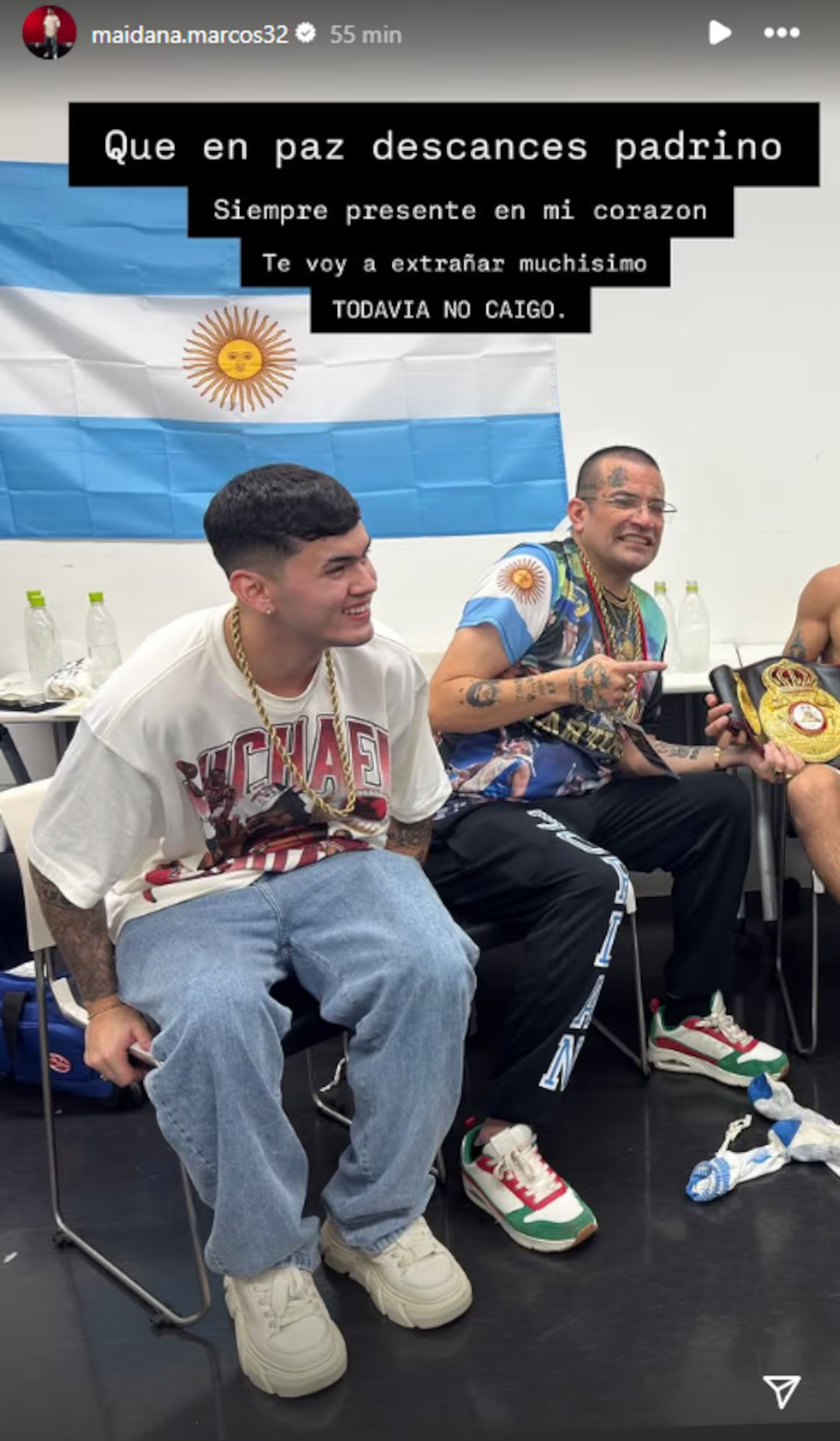El hijo del Chino Maidana consternado por la noticia familia. (Foto: Captura). El hijo del Chino Maidana consternado por la noticia familia. (Foto: Captura).