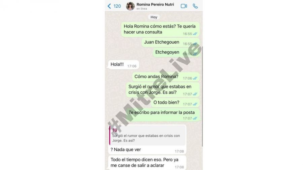 Romina Pereiro fue categ&oacute;rica cuando le preguntaron por los rumores de ruptura con Jorge Rial.