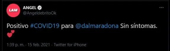 Ángel de Brito anunció que Dalia Maradona tiene coronavirus 