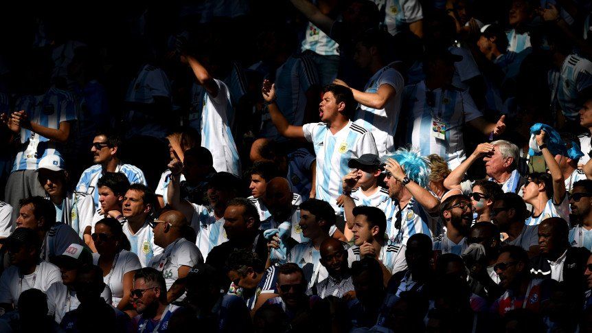 El hincha argentino, preocupado