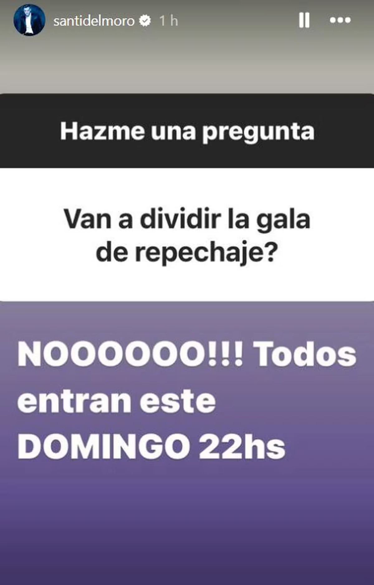 Santiago del Moro vía Instagram. Santiago del Moro vía Instagram.