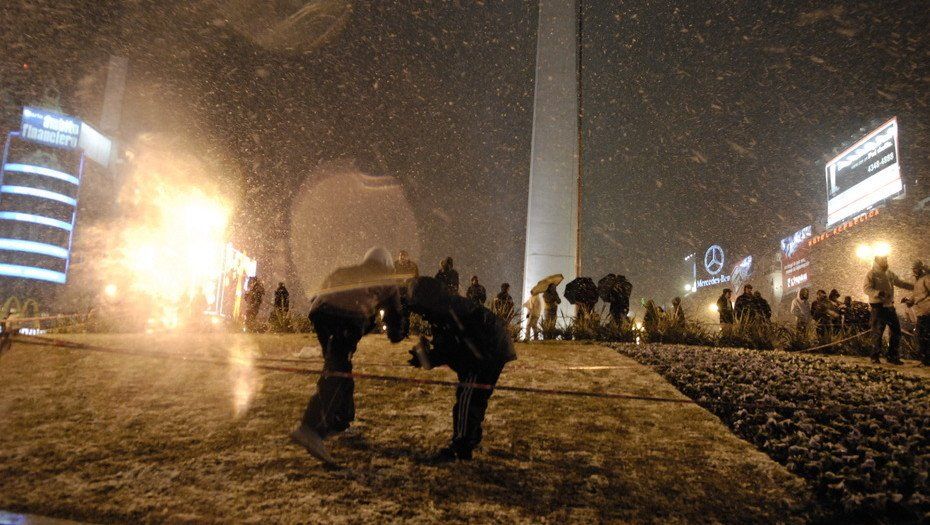 Feriado mágico: se cumplen 10 años de la última vez que nevó en Buenos Aires