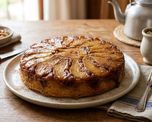 Torta invertida de pera y canela: una receta húmeda y fácil para la merienda. Torta invertida de pera y canela: una receta húmeda y fácil para la merienda.