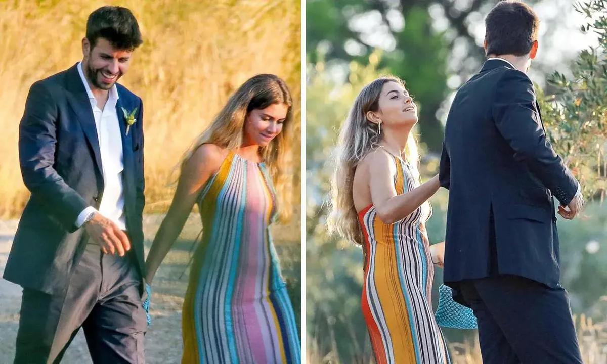 Gerard Piqué y Clara Chía Marti.