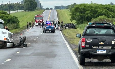 Las imágenes del accidente fatal en la ruta 4 Las imágenes del accidente fatal en la ruta 4