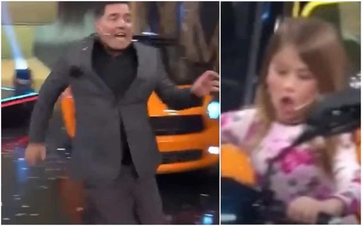 Momento de máxima tensión en "La noche de domingo". Capturas TV. 