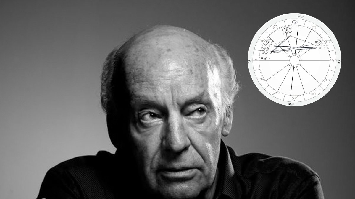 En la carta natal de Eduardo Galeano se advierte la poderosa influencia de su signo Virgo.