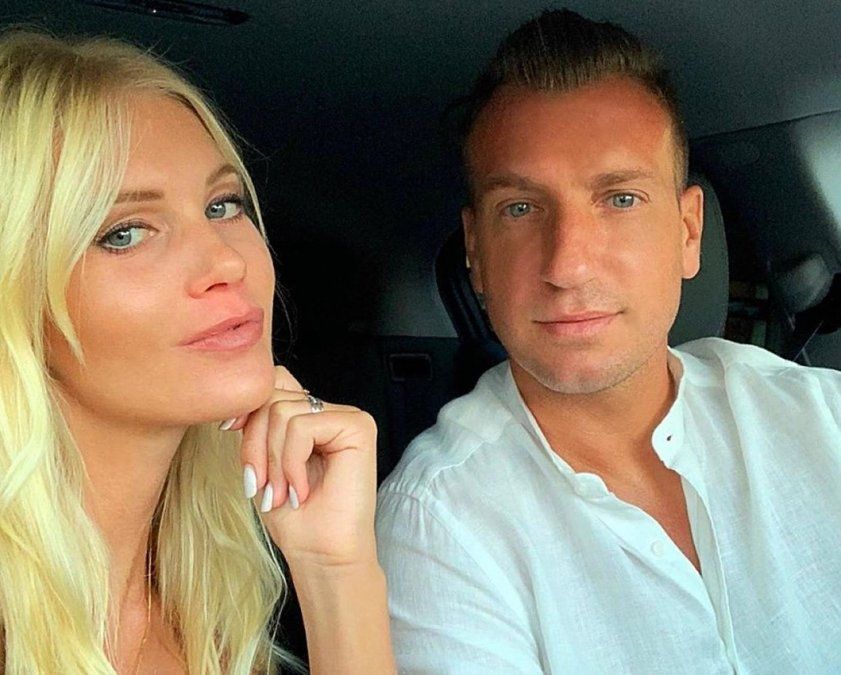 Maxi López generó polémica en un video con su novia. 