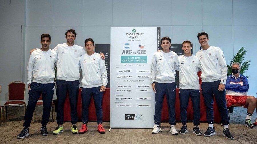 El equipo argentino de Copa Davis.