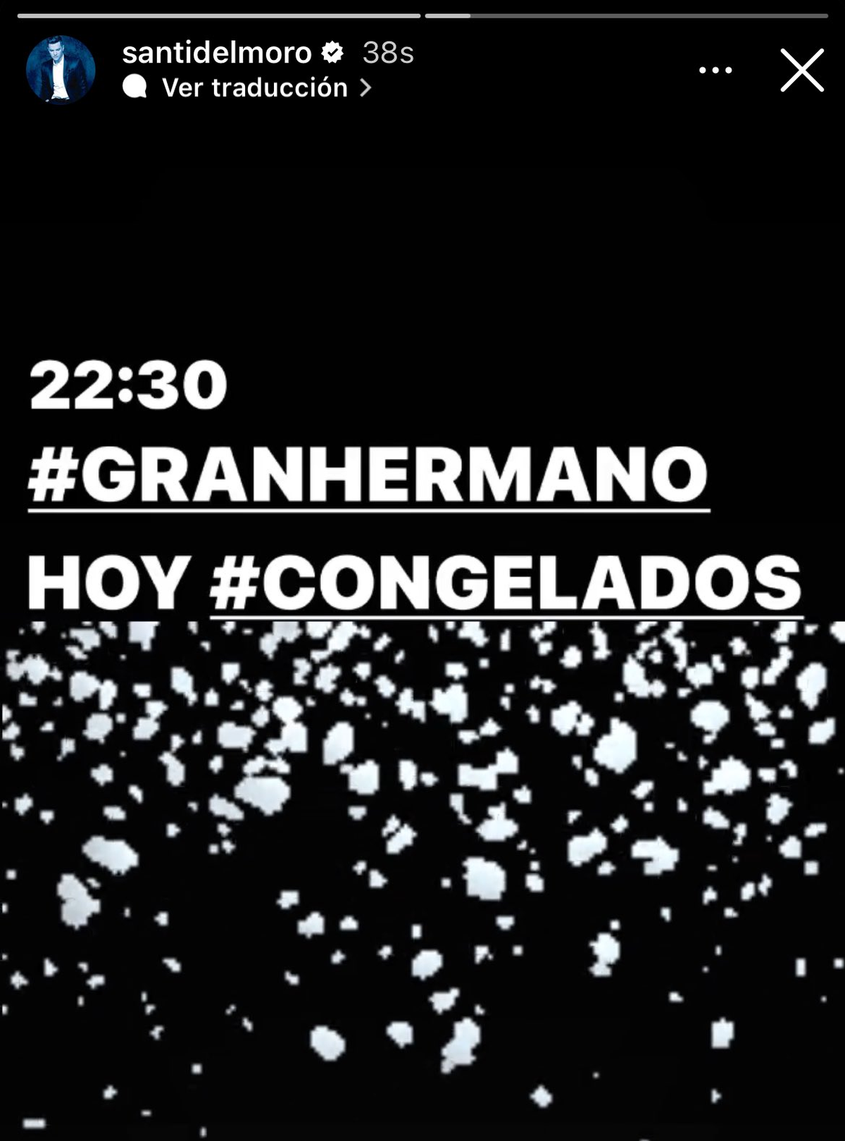 Santiago del Moro anunció que esta noche habrá un Congelados en Gran Hermano. Santiago del Moro anunció que esta noche habrá un Congelados en Gran Hermano.
