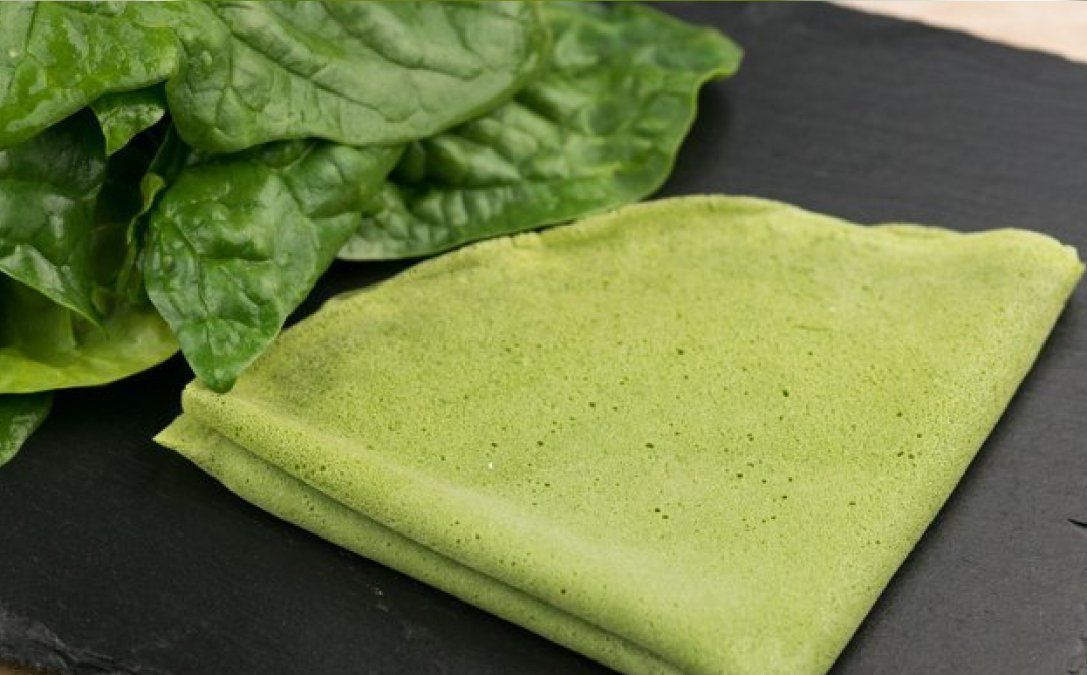 Cómo hacer crepes de espinaca sin harina