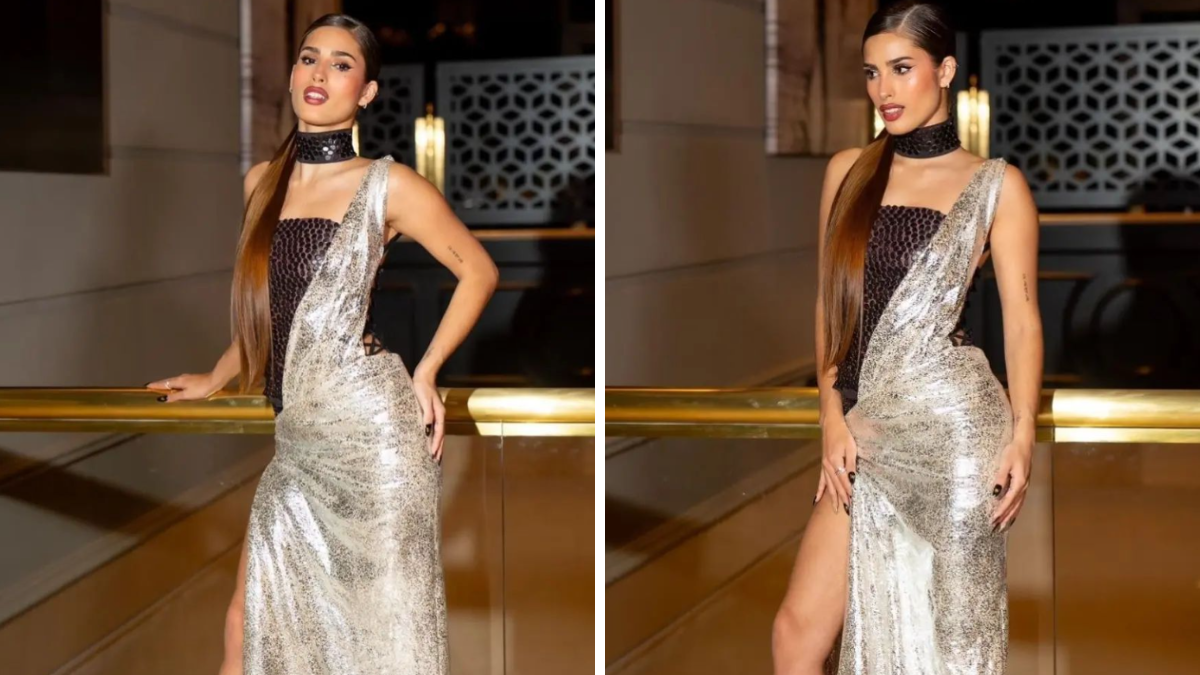 El look que eligió Julieta Poggio para los premios Martín Fierro. El look que eligió Julieta Poggio para los premios Martín Fierro.