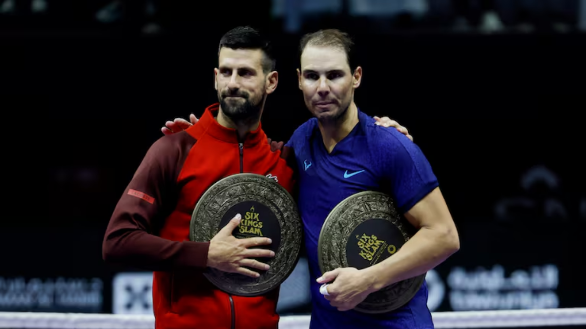 El español participó de una exhibición con los mejores tenistas del mundo