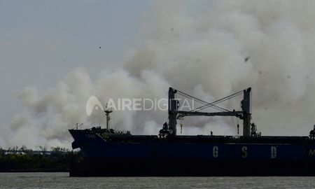 Las quemas en las islas entrerrianas se intensificaron durante el fin de semana. Las quemas en las islas entrerrianas se intensificaron durante el fin de semana.