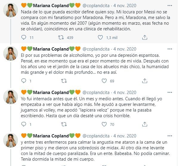 Tuit de Mariana Copland