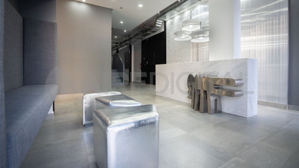 La vista desde el ingreso al nuevo edificio multimedial de AIRE.