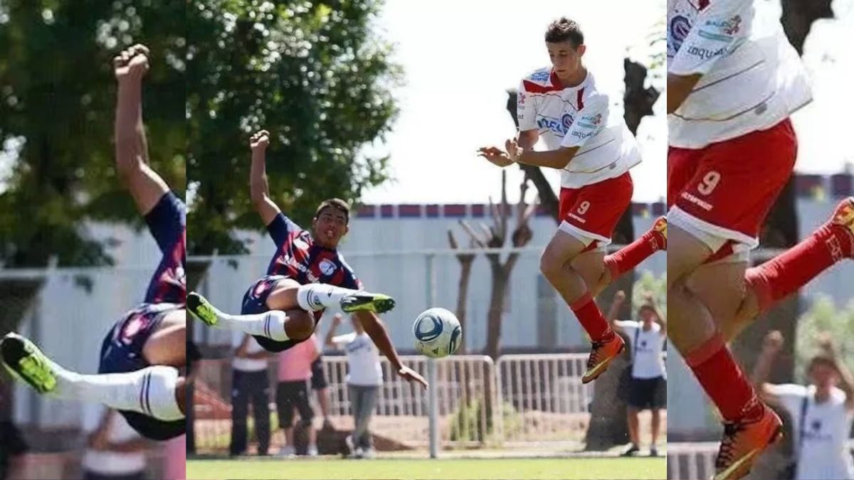 Lautaro Carrachino jugando para San Lorenzo en un partido contra Argentino. Lautaro Carrachino jugando para San Lorenzo en un partido contra Argentino.