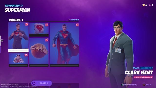 Superman/Clark Kent también estará en el "Fortnite".