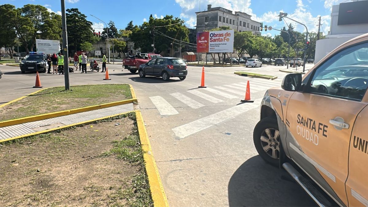 El accidente en López y Planes y Boulevard Pellegrini ocurrió frente a Unión.