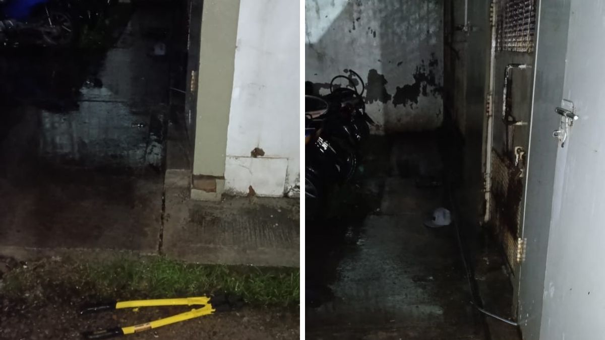 El evadido usó una pinza para cortar el candado de la puerta y darse a la fuga. El evadido usó una pinza para cortar el candado de la puerta y darse a la fuga.