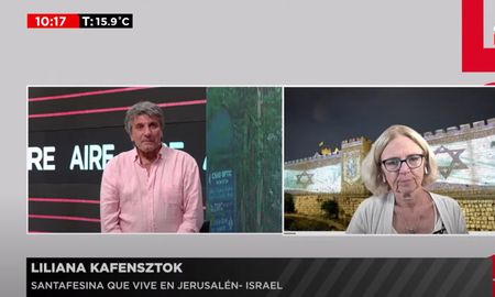 Kafensztok tiene dos hijos luchando en el ejército de Israel desde que Hamás atacó el pasado 7 de octubre. Kafensztok tiene dos hijos luchando en el ejército de Israel desde que Hamás atacó el pasado 7 de octubre.