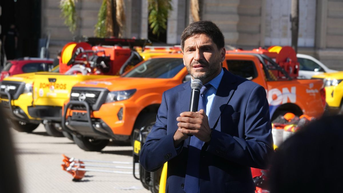 Pullaro participó de un acto que se desarrolló en Plaza 25 de Mayo.