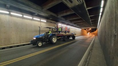 Trabajos en el Túnel Subfluvial: tránsito alternado y cortes totales durante la madrugada