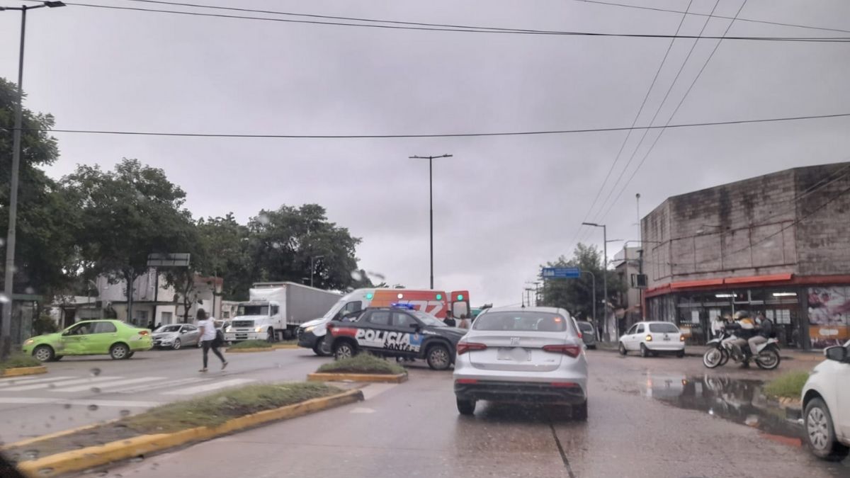 Accidente sobre avenida Blas Parera